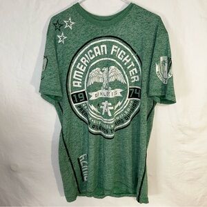 American Fighter by Affliction Green Athletic Shirt - Size XL